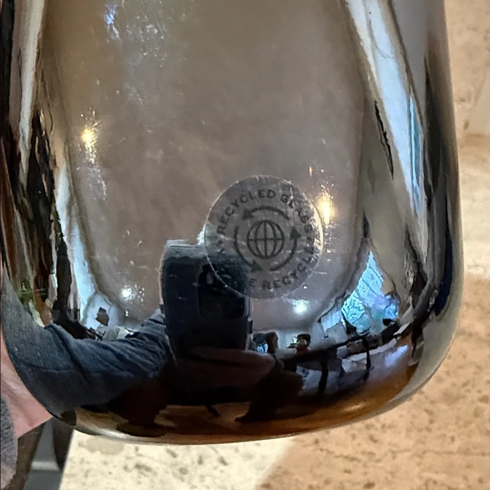 West Elm Opaque Black Glass Pitcher